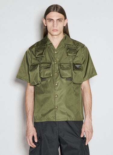 Prada Re-Nylon Cargo Shirt Green pra0156007