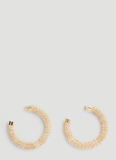 Jacquemus Les Creoles Raphia 圈形耳环 米色 jac0251112