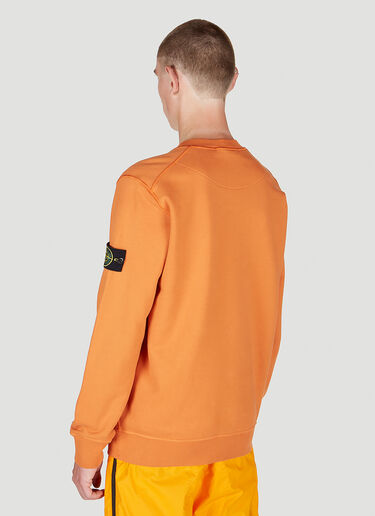 Stone Island Compass Patch Sweatshirt Orange sto0152064