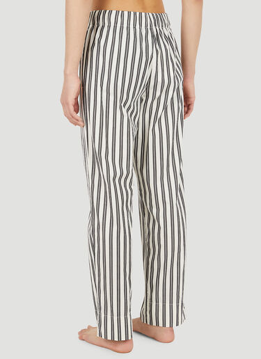 Tekla Striped Drawstring Pyjama Pants Beige tek0351025