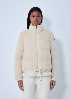 Moncler Cedre Teddy Down Jacket White mon0263008