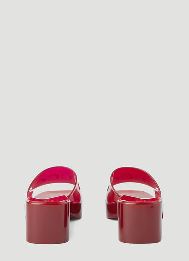 Gucci 橡胶穆勒鞋 红 guc0245093
