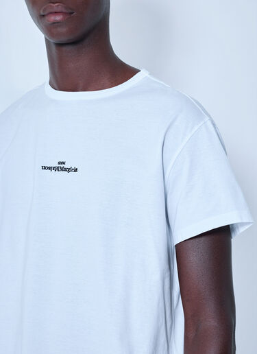 LN-CC® - Maison Margiela: Regular T-Shirt - White Maison Margiela Regular T-Shirt White mla0166004
