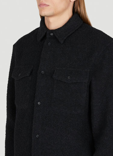 Saint Laurent 텍스처드 오버셔츠 블랙 sla0154007