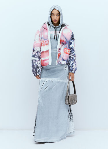 D-Aral Hooded Maxi Dress Diesel D-Aral Hooded Maxi Dress Denim dsl0254029