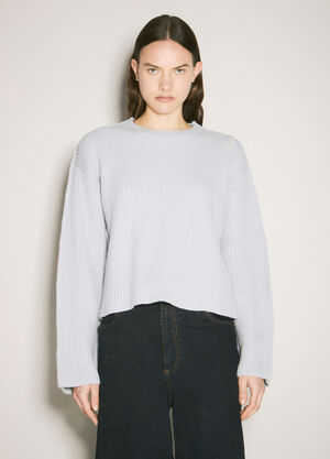 Acne Studios Crewneck Wool Sweater Green acn0258003