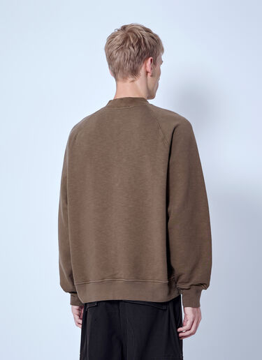 Stone Island Sweatshirt with Logo Patch Brown sto0165092