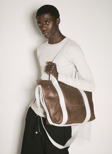 Rick Owens 가죽 트롤리 토트백  브라운 ric0157037