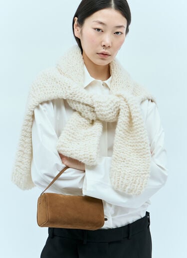 90's Suede Shoulder Bag The Row 90's Suede Shoulder Bag Brown row0255019