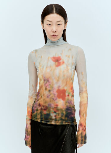 Acne Studios High-Neck Seamless Top Multicolour acn0256036