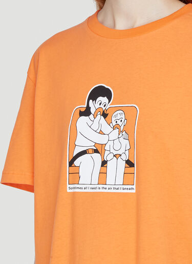 LN-CC x Kyle Platts T 01 Health and Safety T-Shirt Orange kyl0342001