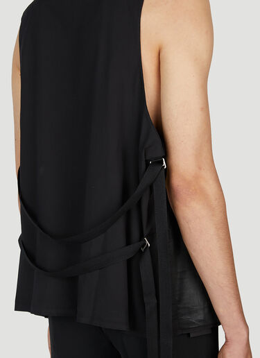 Ann Demeulemeester Ruben Classic Comfort Waistcoat Black ann0152008