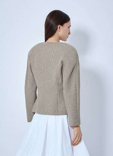 LN-CC® - Jacquemus: La Petite Veste Ovalo Blazer - Beige Jacquemus La Petite Veste Ovalo Blazer Beige jac0266005