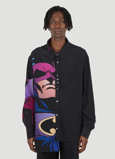 Lanvin Batman Graphic Print Shirt Black lnv0148017