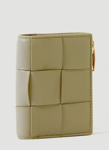 Intreccio Bifold Zip Wallet Bottega Veneta Intreccio Bifold Zip Wallet Brown bov0249055