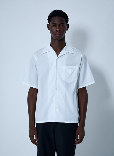 Prada Logo Motif Shirt White pra0161002