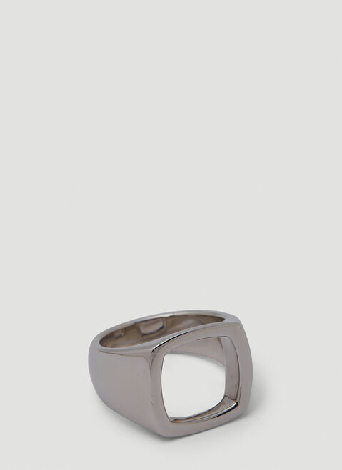 Dion Lee Cushion Open Ring Black dle0349002