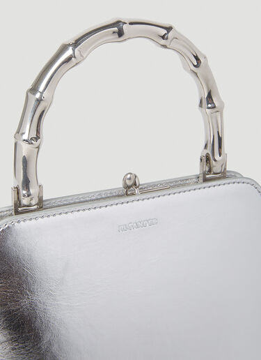Jil Sander Goji Square Tote Bag Silver jil0253018