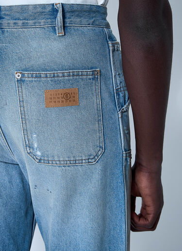 MM6 Maison Margiela Distressed Jeans Blue mmm0160005