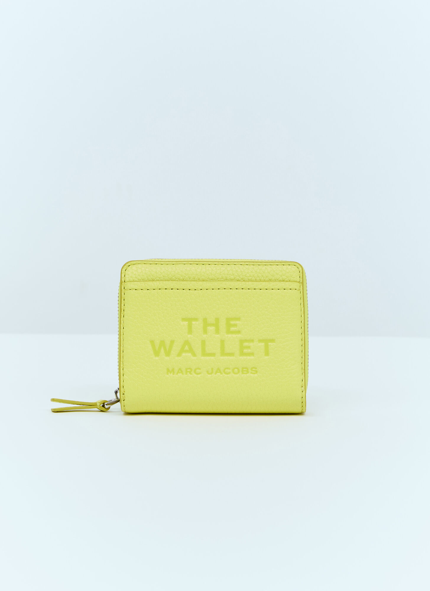 Shop Marc Jacobs The Leather Mini Compatct Wallet In Yellow