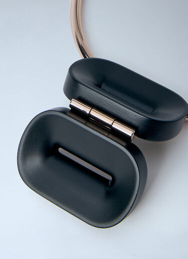 Max Mara Sculptural Metal Necklace Brown max0264052