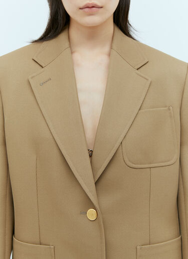 Gucci Horsebit Wool Blazer Beige guc0254004