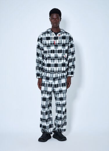 LN-CC® - NOMARHYTHM TEXTILE: Ikat Check Easy Pants - Grey NOMARHYTHM TEXTILE Ikat Check Easy Pants Grey nom0164008