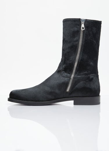 Dries Van Noten Ponyhair Boots Black dvn0154028