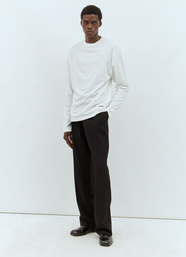 Jil Sander ロゴパッチTシャツ3枚セット ホワイト jil0155019