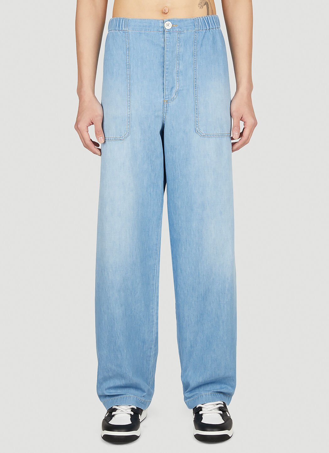 Gucci Denim Pants in Blue LN CC