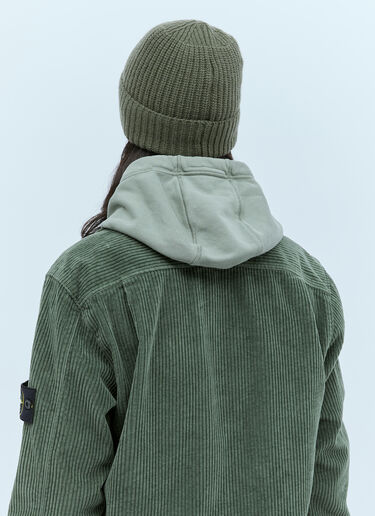 Compass Patch Beanie Hat Stone Island Compass Patch Beanie Hat Green sto0154088