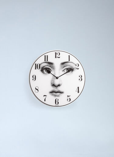 Fornasetti Viso Wall Clock White wps0691815