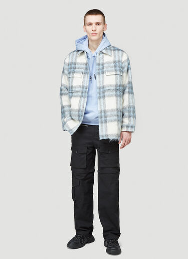 McQ Icon Zero Hooded Sweatshirt Blue mkq0144003