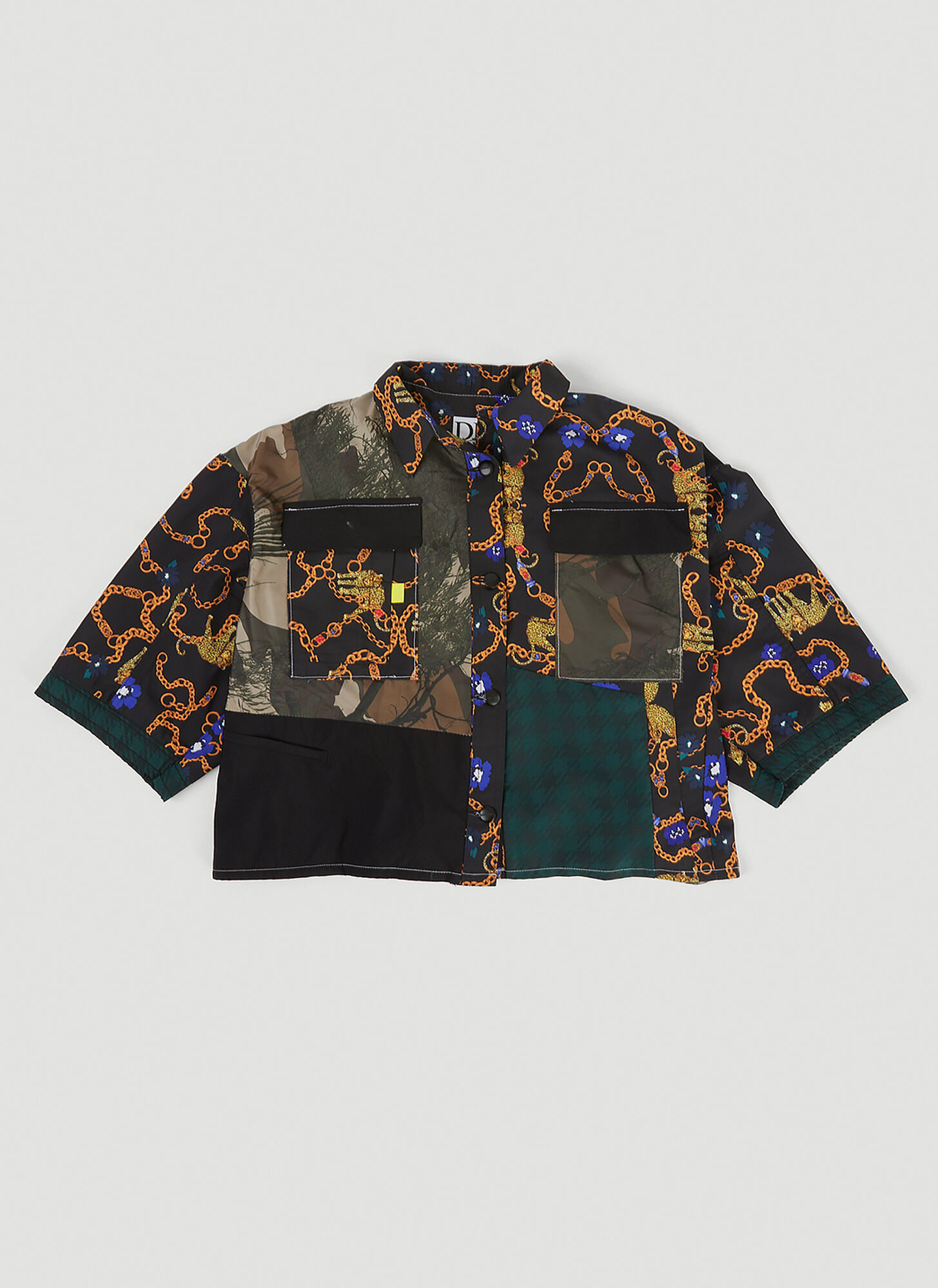 Drx Farmaxy For Ln-cc X Adidas Upcycled Multi Panel Shirt Unisex Brown