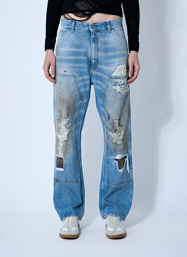 MM6 Maison Margiela 5 Pocket Jeans Blue mmm0260004