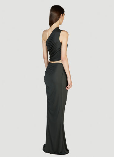 Bottega Veneta Draped One Shoulder Dress Black bov0251102