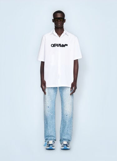 Off-White Spray Arrow Bowling Shirt White ofw0160105