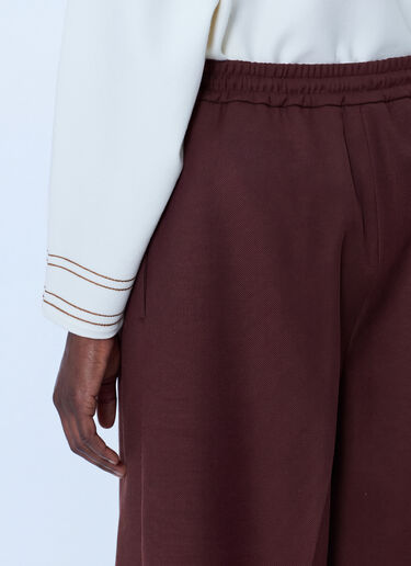 LN-CC® - Max Mara: Wide-Leg Drawstring Trousers - Burgundy Max Mara Wide-Leg Drawstring Trousers Burgundy max0266219