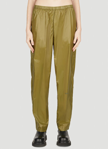 GANNI Shell Track Pants Khaki gan0252022