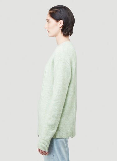Acne Studios Textured Knit Sweater Green acn0240012