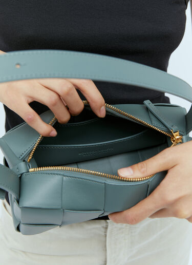 Small Brick Cassette Shoulder Bag Bottega Veneta Small Brick Cassette Shoulder Bag Grey bov0254035