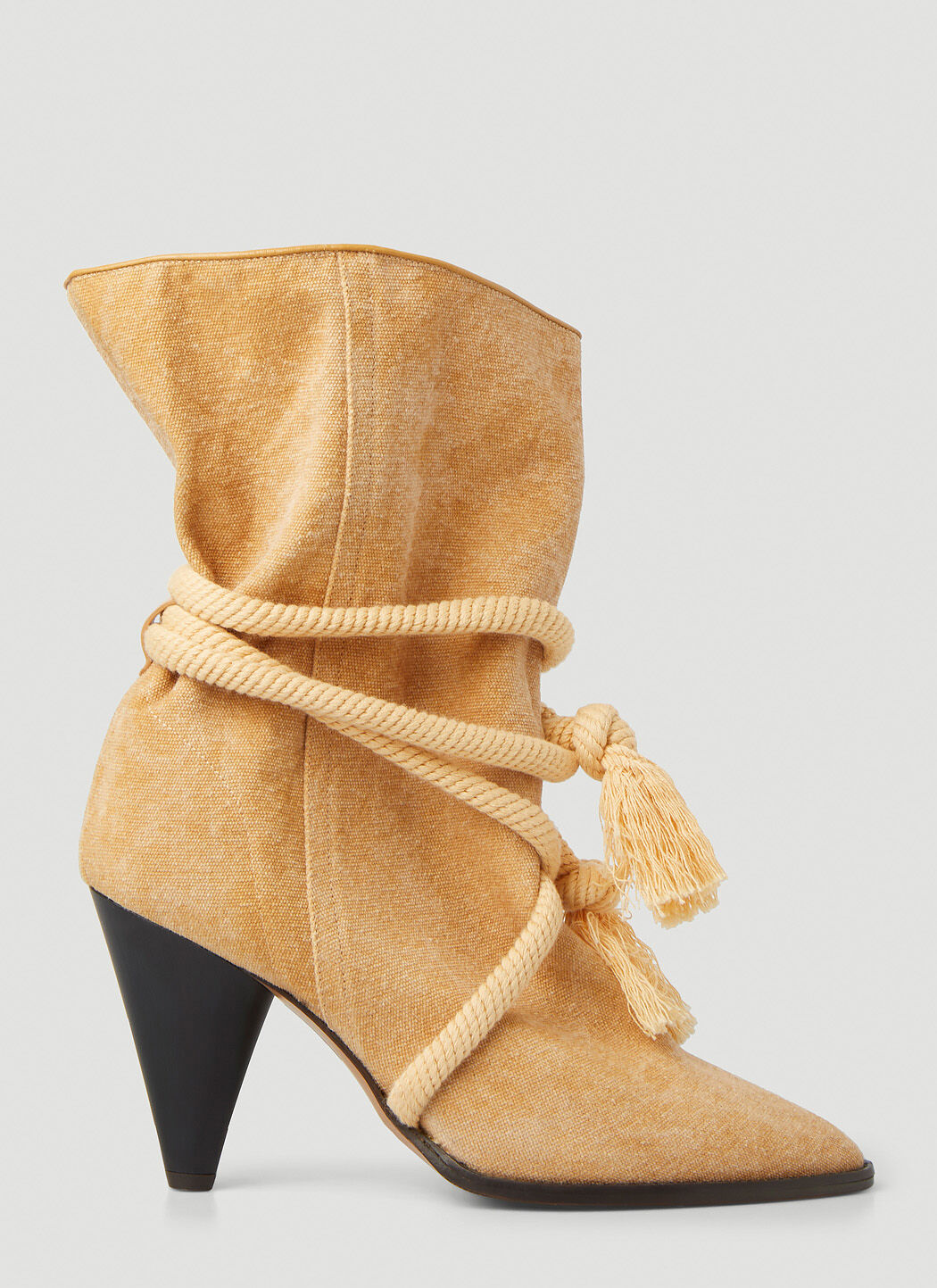Beige western cheap ankle boots