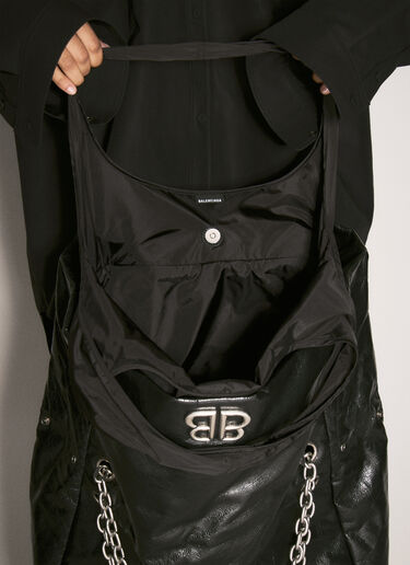 Monaco Large Chain Plus Shoulder Bag Balenciaga Monaco Large Chain Plus Shoulder Bag Black bal0257051