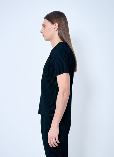 Homme Plissé Issey Miyake Pleated T-Shirt Black hmp0159013