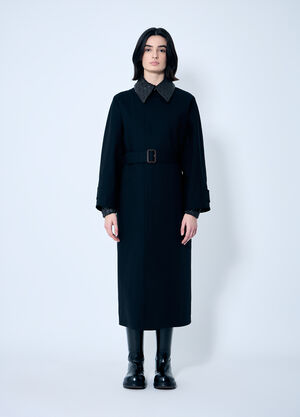 Bottega Veneta Cotton Trench Coat Brown bov0259009
