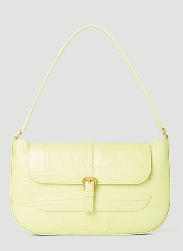 BY FAR Miranda Croc Shoulder Bag Yellow byf0252008