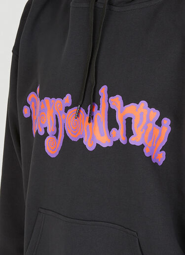 LN-CC® - P.A.M.: Text Kurlz Hooded Sweatshirt - Black P.A.M. Text Kurlz Hooded Sweatshirt Black pam0347005