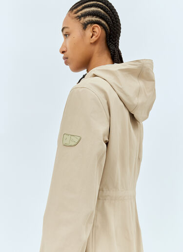Burberry Hooded Raincoat Beige bur0257016
