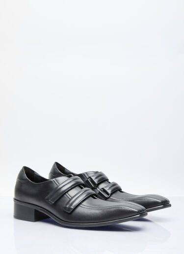 Martine Rose 과장된 토 가죽 슈즈 블랙 mtr0156018