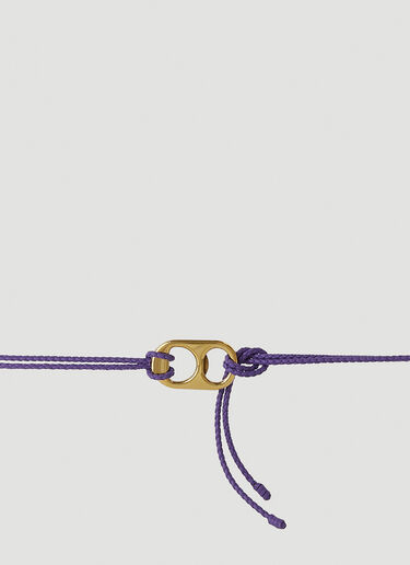 Bottega Veneta 拉环编织腰带 紫 bov0250041